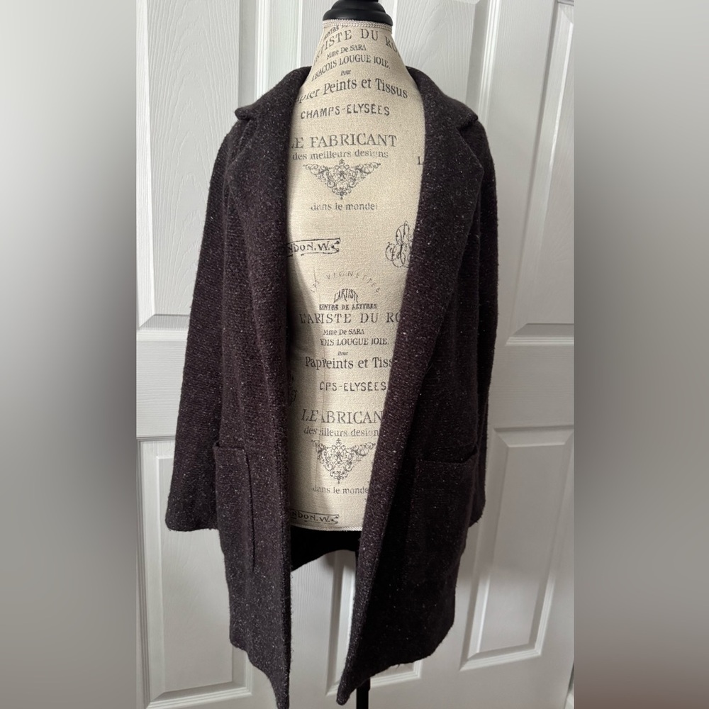 Small A New Day Heather Purple Coat Jacket Cardigan - Picture 14 of 16